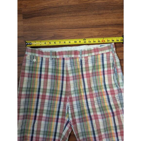 Ralph Lauren Polo- Size 38-  Madras Plaid Shorts Vintage Y2K - Picture 9 of 10